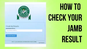 A step-by-step guide explaining the official JAMB result checking methods, SMS process, online portal access, and result slip printing.