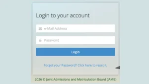 Step-by-step guide showing how candidates can check JAMB result online in 2026